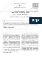 Analysis of A Rainwater Collection System For Domestic Water Supply in Ringdansen, Norrko Ping, Sweden