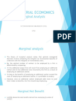 Week 2 Marginal Analysis