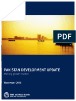 109961 WP PUBLIC Disclosed 11-9-16 5 Pm Pakistan Development Update Fall 2016 With Compressed Pics