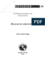 Educar en Creatividad Ana Lucia Frega CAP 4 EVALUACIÓN