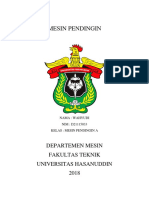 Mesin Pendingin: Departemen Mesin Fakultas Teknik Universitas Hasanuddin 2018