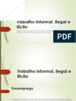 Trabalho Informal, Ilegal e Ilícito