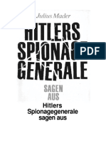 Mader, Julius - Hitlers Spionagenerale Sagen Aus