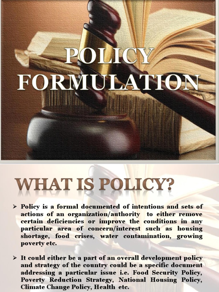 Stages of Effective Policy Formulation | PDF | Policy Analysis | Policy