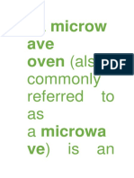 Microwaves Ovens