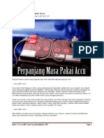 Perpanjang Masa Pakai Accu Dengan EDTA