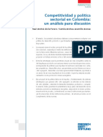 Competitividad y Política Sectorial en Colombia: Un Análisis para Discusión