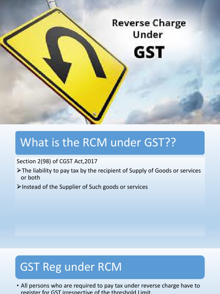 Understanding RCM Under GST Regulations | PDF | Receipt | Value Added Tax