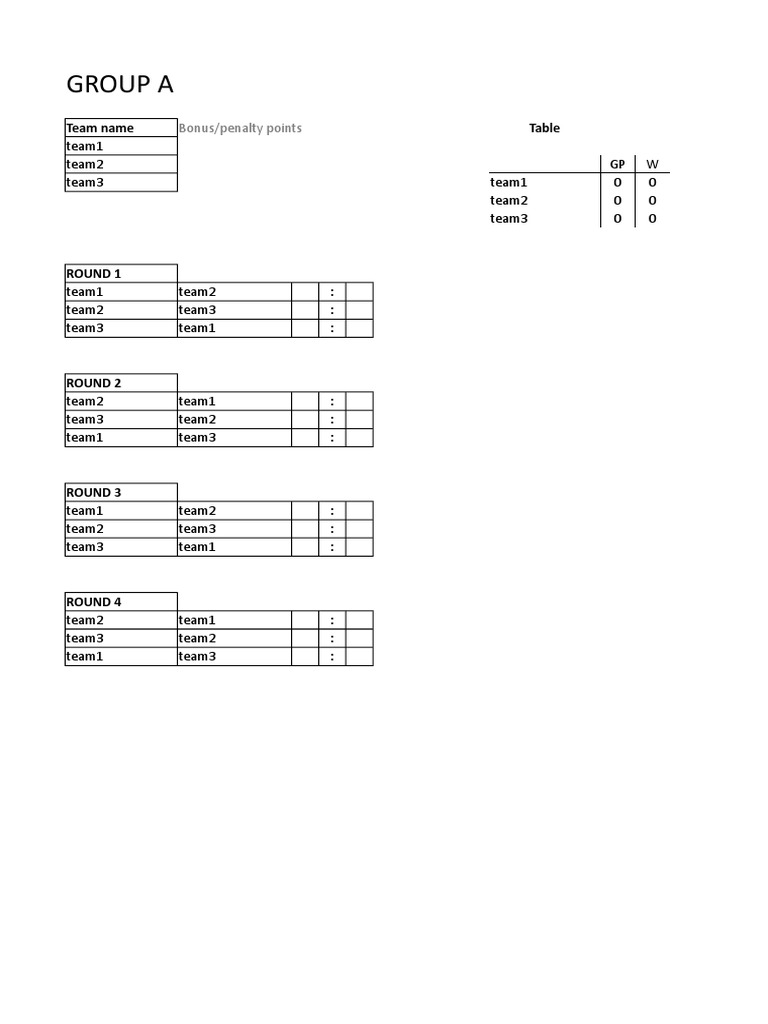 Tournament Points System Overview | PDF | Variations Of Hockey | Ice Hockey