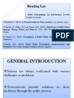 POS 315 - Public Policy Analysis
