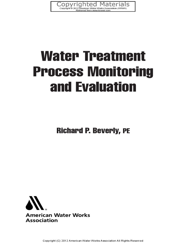 Water Treatment Process Monitoring and EvaluationBeverly PDF PDF