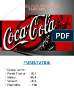 Coca Cola Fade, Integrate or Transform