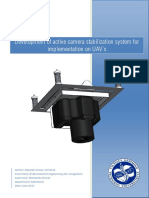 Development of Active Camera Stabilization System For Implementation On UAV's