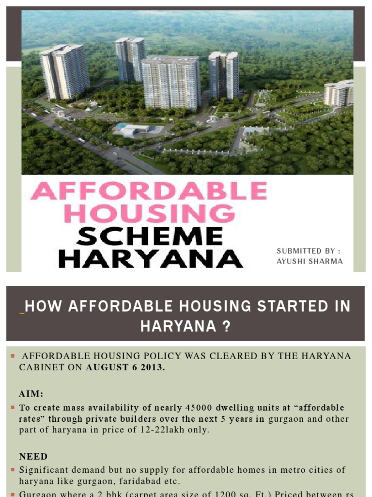 Housing Scheme Haryana PDF