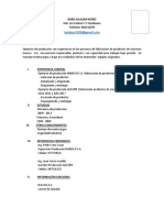 Modelo Curriculo Ministerio de Trabajo