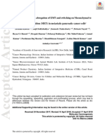 Dual Role of Par-4 in Abrogation of EMT and Switching On Mesenchymal To Epithelial Transition (MET) in Metastatic Pancreatic Cancer Cells