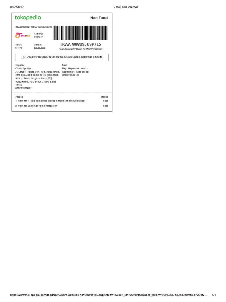 Format Slip | PDF