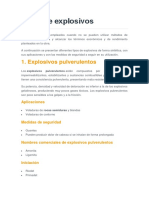 Tipos de Explosivos