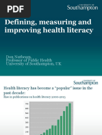 Health Literacy WHO Geneva Nov 2015