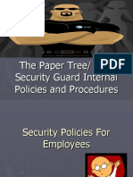 Security Guard Internal Policies and Procedures Revised 9 24 2008