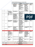 1 SEMESTER STUDY SCHEDULE (September - December 2019)