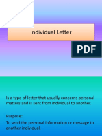 Individual Letter