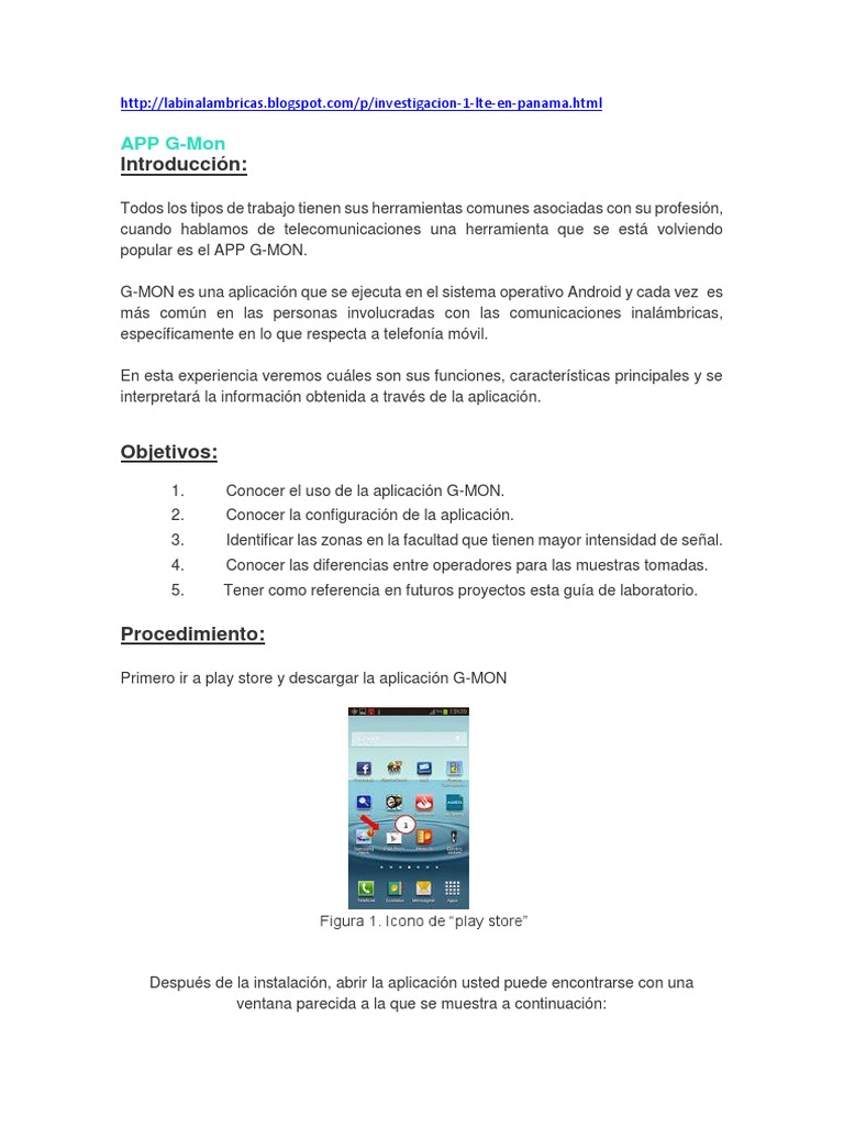 Uso y Configuración de G-Mon App | PDF | 3 G | Aplicación movil