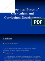 Philosophical Bases of Curriculum and Curriculum Development