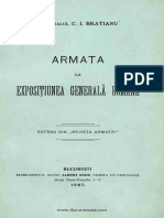 Bratianu, C. I., Gen. - Armata La Expoziţiunea Generală Română (1907)