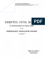 Dimitrie Alexandrescu - Explicațiunea Teoretică Și Practică A Dreptului Civil Român În Comparațiune Cu Legile Vechi Și Cu Principalele Legisla PDF