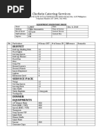 Catering Event Preparation Checklist | PDF