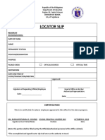 Official Business Form for Region VII Department of Education