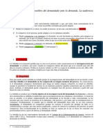 Posibles conductas del demandado ante una demanda