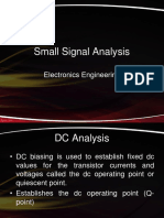 Small Signal Analysis: Electronics Engineering