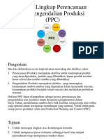 Ruang Lingkup Perencanaan Dan Pengendalian Produksi (PPC