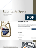 Lubricants Specs: Fadel Putra Wicaksono 1506673372