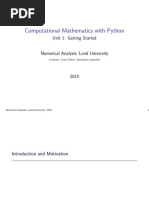 Computational Mathematics With Python