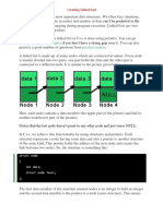 Pointers Chapter Practice Section: Creating Linked List