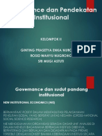 Governance Dan Pendekatan Institusional