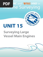 Surveying Large Vessel Main Engine