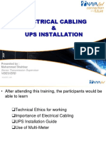 Electrical Cabling & UPS Installation