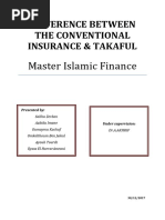 Difference Between The Conventional Insurance and Takaful PDF