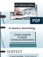Haiku A Snowy Morning