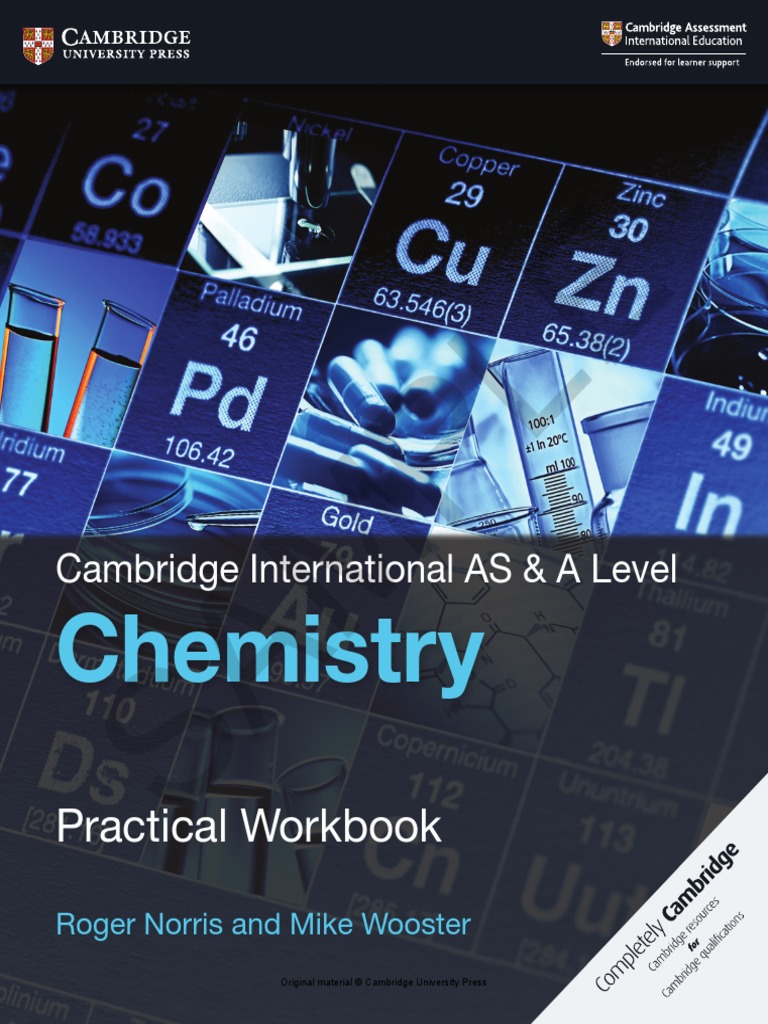 As A Level Chemistry Practical Workbook Pdf Pdf Chemical Reactions