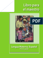 Lengua Materna Libro Maestro 1º