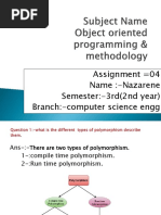 Assignment 04 Name:-Nazarene Semester:-3rd (2nd Year) Branch:-Computer Science Engg