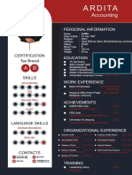 Ardita's Accounting Resume