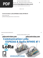 Communication LoRa ESP8266 & Radio RFM95 #1 - PDAControl