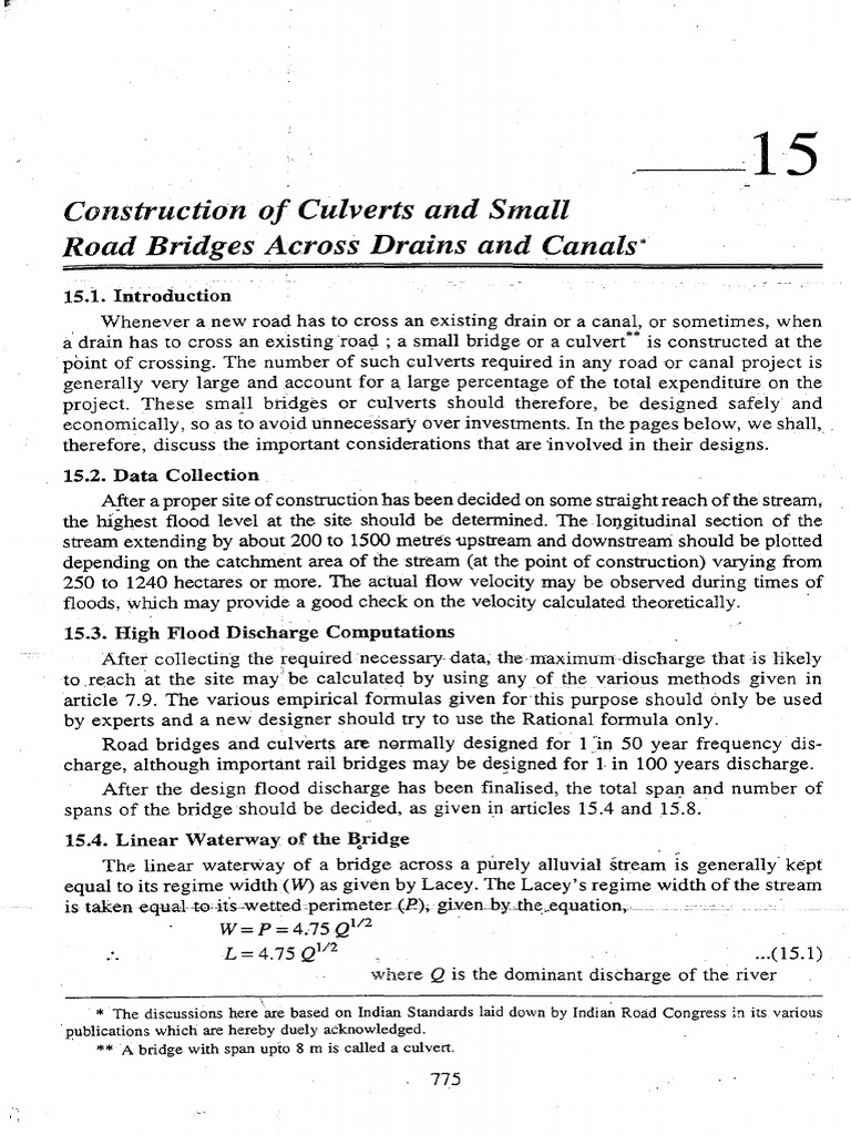 Culvert and Small Bridge Design Guide | PDF | Civil Engineering | Nature