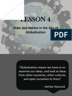 Lesson 4: State and Nation in The Age of Globalization